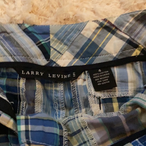 Larry Levine blue madras skirt. Size 4. - Picture 3 of 4